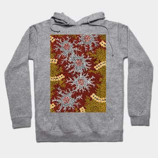 Aboriginal Artwork - Bushland Dreaming Hoodie